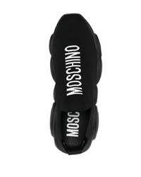 Chaussures de sport noires Moschino