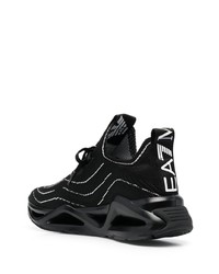 Chaussures de sport noires Ea7 Emporio Armani