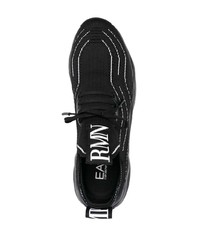 Chaussures de sport noires Ea7 Emporio Armani