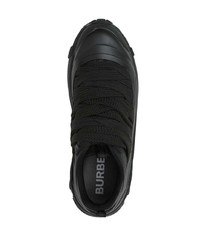 Chaussures de sport noires Burberry