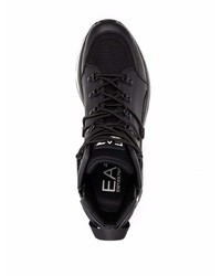 Chaussures de sport noires Ea7 Emporio Armani