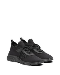 Chaussures de sport noires Prada