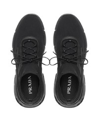 Chaussures de sport noires Prada