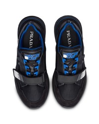 Chaussures de sport noires Prada