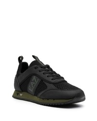 Chaussures de sport noires Ea7 Emporio Armani