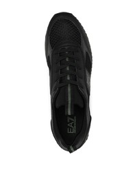 Chaussures de sport noires Ea7 Emporio Armani