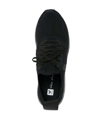 Chaussures de sport noires Rick Owens X Veja