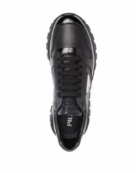 Chaussures de sport noires Prada