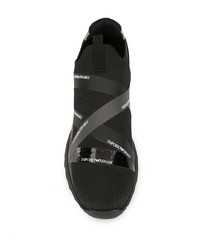 Chaussures de sport noires Emporio Armani