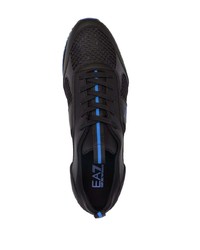 Chaussures de sport noires Ea7 Emporio Armani