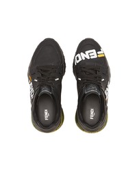Chaussures de sport noires Fendi