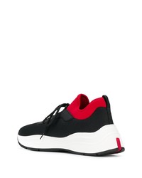 Chaussures de sport noires Prada