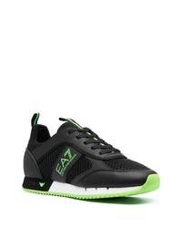 Chaussures de sport noires Ea7 Emporio Armani