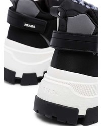 Chaussures de sport noires Prada