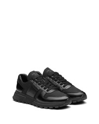 Chaussures de sport noires Prada