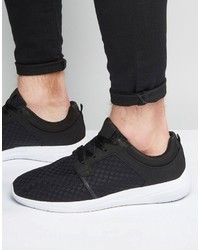 Chaussures de sport noires Pull&Bear