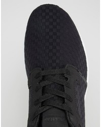 Chaussures de sport noires Pull&Bear