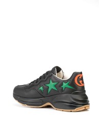 Chaussures de sport noires Gucci