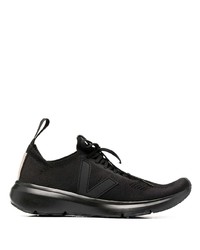 Chaussures de sport noires Rick Owens X Veja