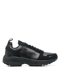 Chaussures de sport noires Rick Owens X Veja