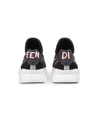 Chaussures de sport noires Fendi