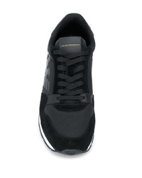 Chaussures de sport noires Emporio Armani