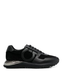Chaussures de sport noires Salvatore Ferragamo