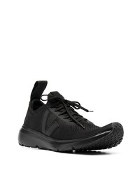 Chaussures de sport noires Rick Owens X Veja