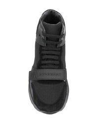 Chaussures de sport noires Burberry