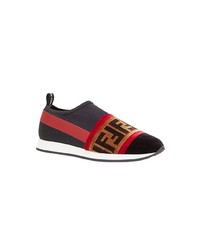 Chaussures de sport noires Fendi