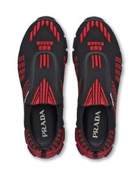 Chaussures de sport noires Prada