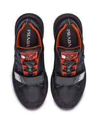 Chaussures de sport noires Prada