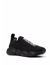 Chaussures de sport noires Moschino