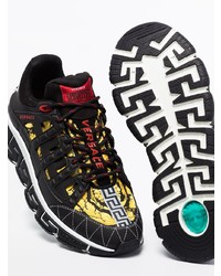 Chaussures de sport noires Versace