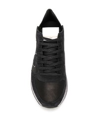 Chaussures de sport noires Philippe Model Paris