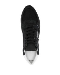 Chaussures de sport noires Philippe Model Paris