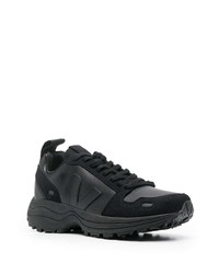 Chaussures de sport noires Rick Owens X Veja