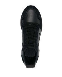 Chaussures de sport noires Rick Owens X Veja