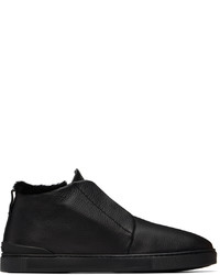 Chaussures de sport noires Zegna