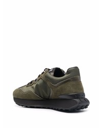 Chaussures de sport olive Givenchy