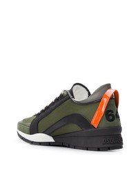 Chaussures de sport olive DSQUARED2