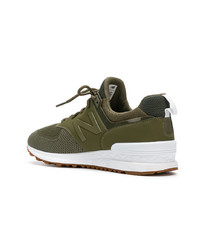 Chaussures de sport olive New Balance