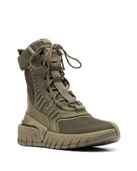 Chaussures de sport olive Balmain