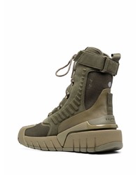 Chaussures de sport olive Balmain