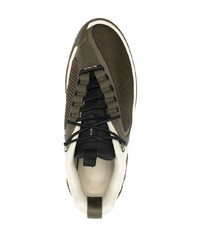 Chaussures de sport olive Balmain