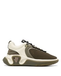 Chaussures de sport olive Balmain
