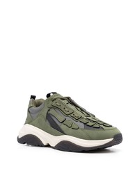 Chaussures de sport olive Amiri