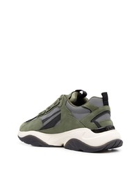 Chaussures de sport olive Amiri