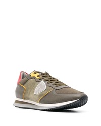 Chaussures de sport olive Philippe Model Paris