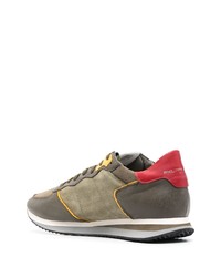 Chaussures de sport olive Philippe Model Paris